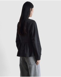 & Other Stories - Cotton Peplum Top