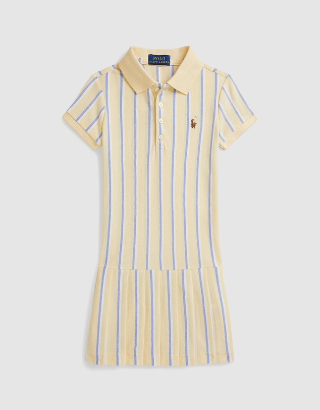 Polo Ralph Lauren - Striped Oxford Mesh Polo Dress - Babies-Kids