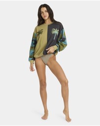 Billabong - Womens Split Palm Crew Neck