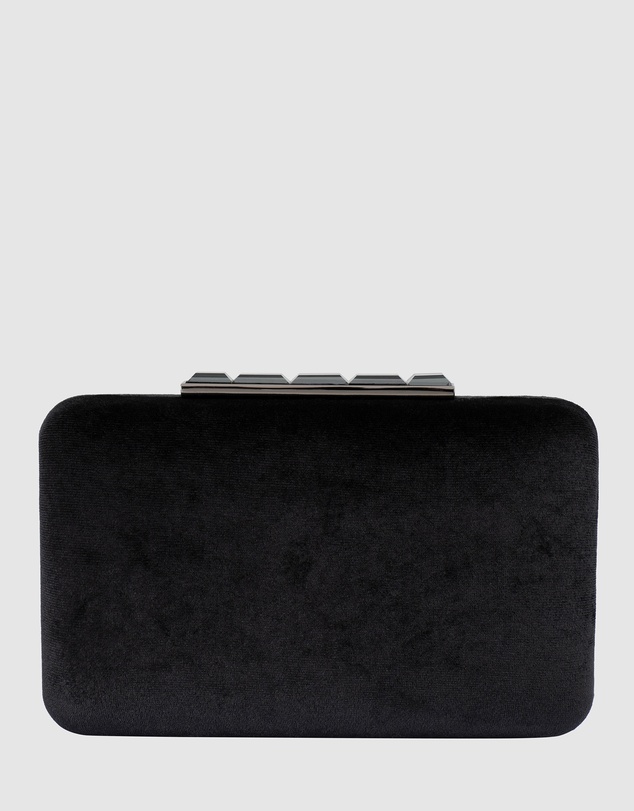 Olga Berg - Bess Velvet Clutch