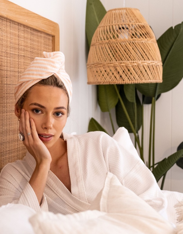 Sky Gazer - Quick Dry Hair Wrap- Blush