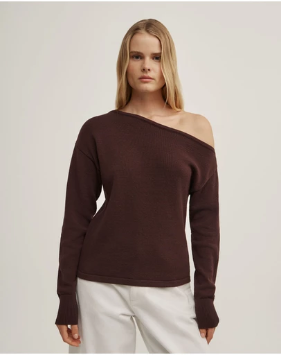 Witchery - Asymmetric Long-sleeve Knit