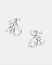 Self Portrait - Multi Crystal Cluster Earrings