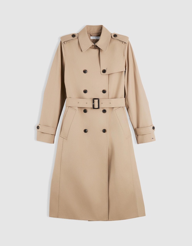 Tommy Hilfiger - Buckle Belt Double Breasted Trench Coat