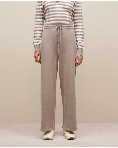 Trenery - Cotton Cashmere Knit Pant in Cinder