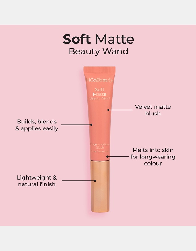 MCoBeauty - Soft Matte Beauty Wand - Cosmopolitan Blush