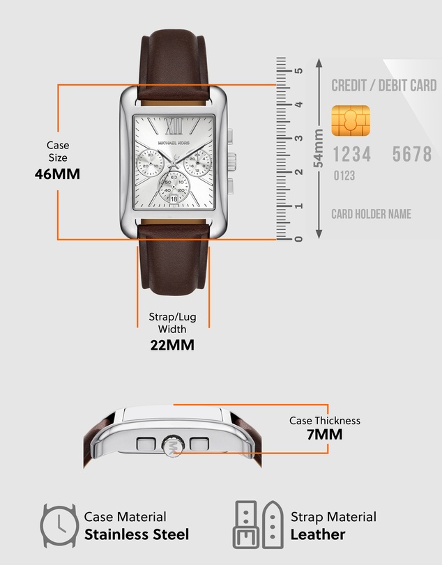 Michael Kors - Monroe Brown Chronograph Watch