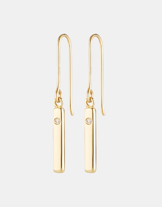 Luna Rae - Solid Gold - Amore Diamond Earrings