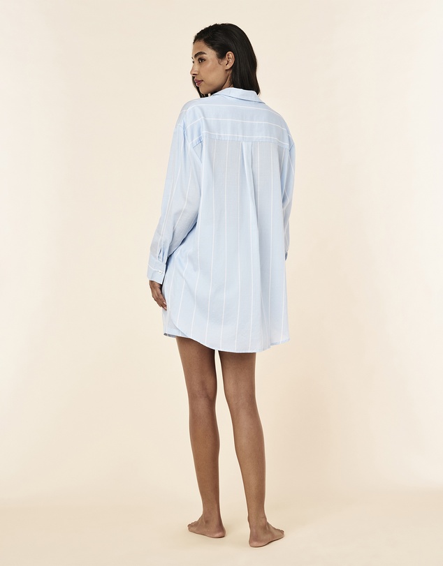 Papinelle - Stripe Shirting Long Sleeve Boxer PJ