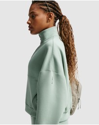 Nike - 24.7 ImpossiblySoft Dri-FIT Oversized 1/2-Zip Top