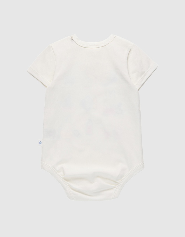 Kynd Baby - Miffy Short Sleeve Bodysuit in Snow White