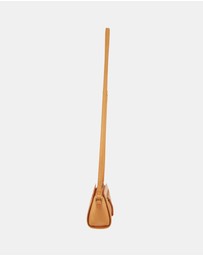 Pierre Cardin - Pierre Cardin Leather Pleated Design Crossbody Bag