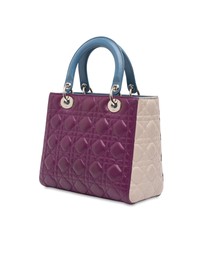 Pre-Loved by Azura Reborn - Pre-Loved Medium Tricolor Lambskin Cannage Lady Dior