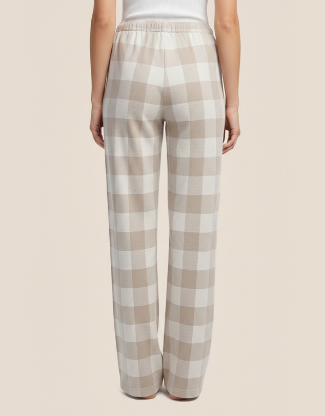 Gingerlilly - Sarita Buffalo Check Wide Pant