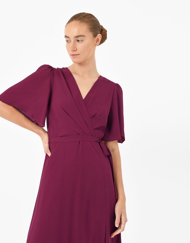 Forcast - Cannes Draped Sleeve Maxi Dress