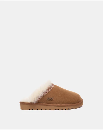 EVERAU - Australian Shepherd Ugg Liora Slipper Cow Suede Upper House Shoes