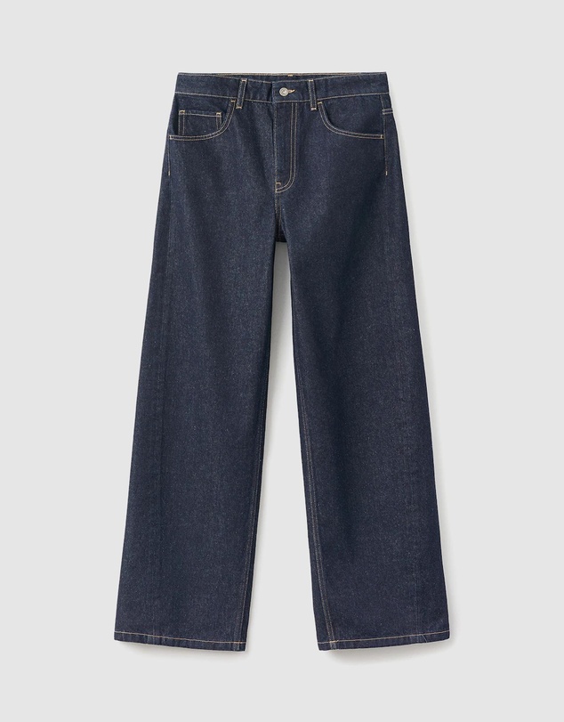 M.N.G - Barrel Mid-Rise Rinse Wash Jeans