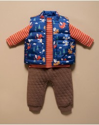 Purebaby - Reversible Puffer Vest -Kids-Babies