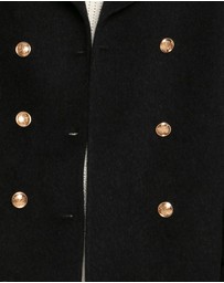 Belle & Bloom - Right and Forward Double Breasted Wool Blend Pea Coat