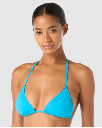 Michael Kors - Padded Triangle Halter String Bikini Top