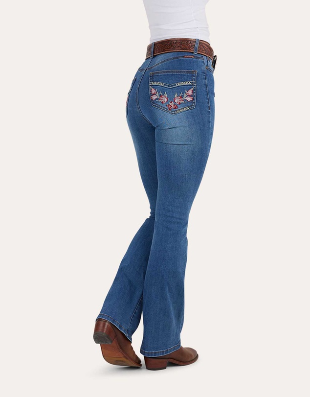 Ringers Western - Penny Rodeo Womens High Rise Bootleg Jean
