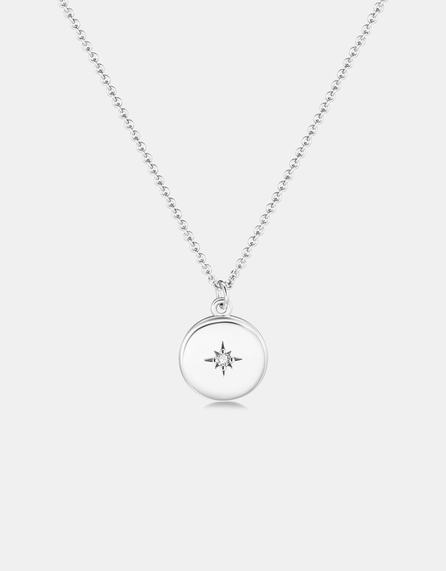 Mestige - True North Necklace - Silver Plated