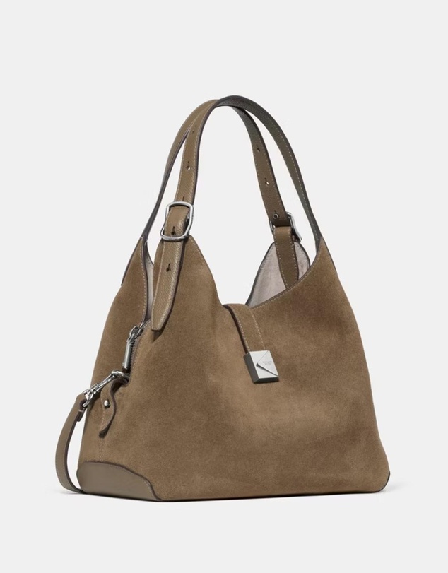 Kate Spade - Deco Pebbled Leather And Suede Crossbody Tote