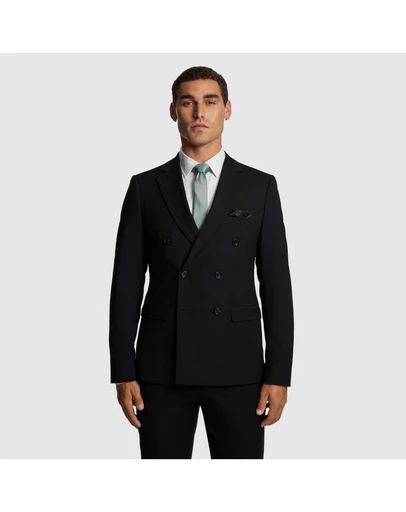 yd. - Dante Double Breasted Stretch Suit Jacket