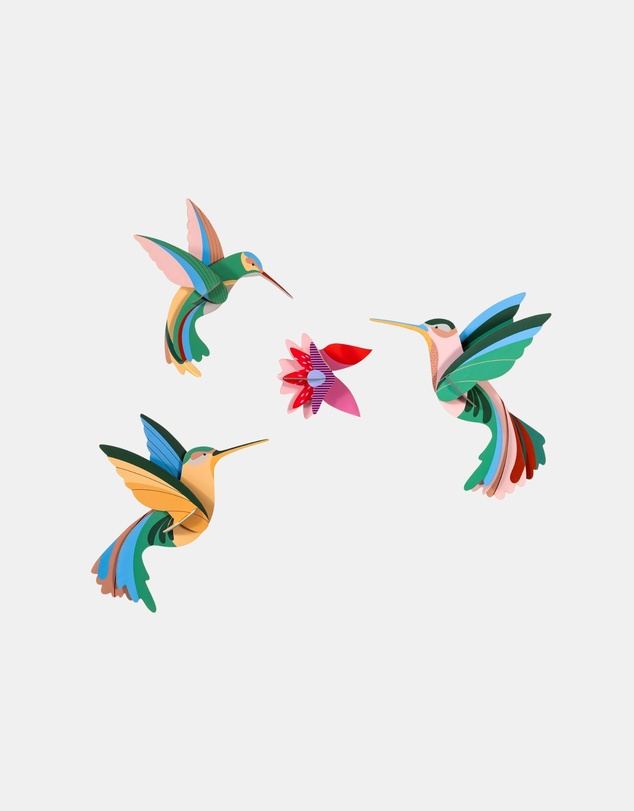 Studio Roof  - Wall Art (B4) Dance of Hummingbirds Set