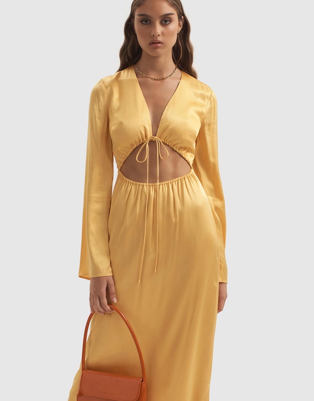Ownley - Lilith Drawstring Cut Out Dress