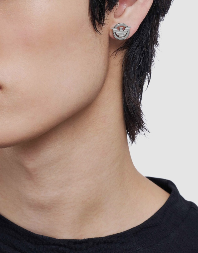 Emporio Armani - Emporio Armani Silver-Tone Earring