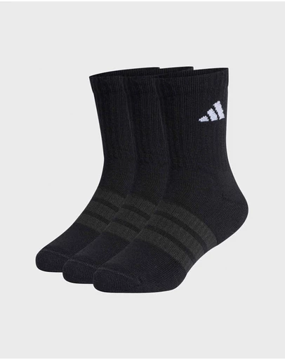 adidas Performance - 3-Pack Cushioned Sportswear Crew Socks - Kids