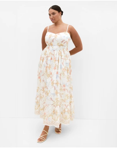 City Chic - Clover Opulent Print Maxi Dress