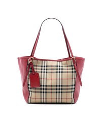 Pre-Loved by Azura Reborn - Pre-Loved Small Haymarket Check Canvas and Leather Canterbury Tote