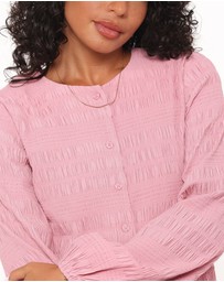 Petal & Pup - Amaya Long Sleeve Mini Dress - Pink