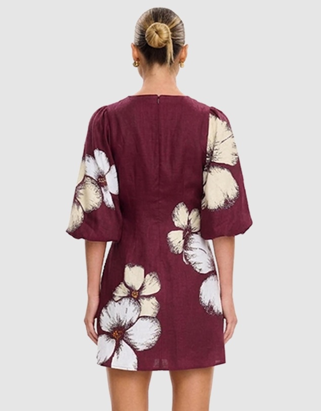 KIVARI - Brodie Tie Front Mini Dress
