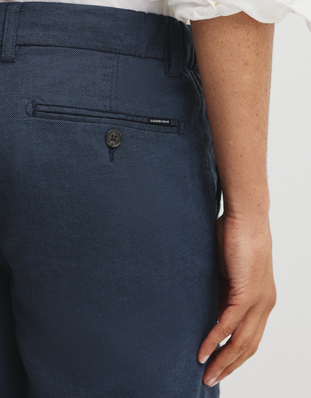 Country Road - Cotton Linen Stretch Textured Short