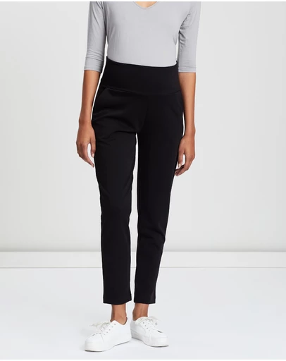 Angel Maternity - Maternity Soft Ponti Relax Fit Full Length Pants