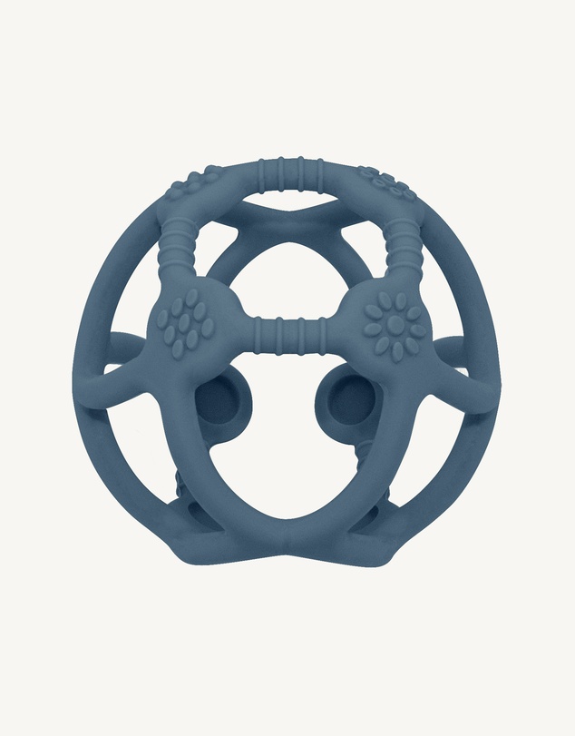 Playground - Silicone Teething Ball - Steel Blue