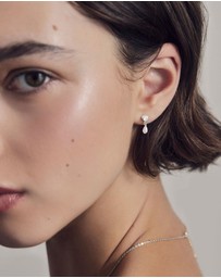 SAINT VALENTINE - True Love Pearl Studs - Silver