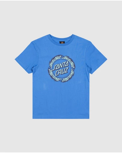 Santa Cruz - Flame Ringed Dot Front Tee - Teens