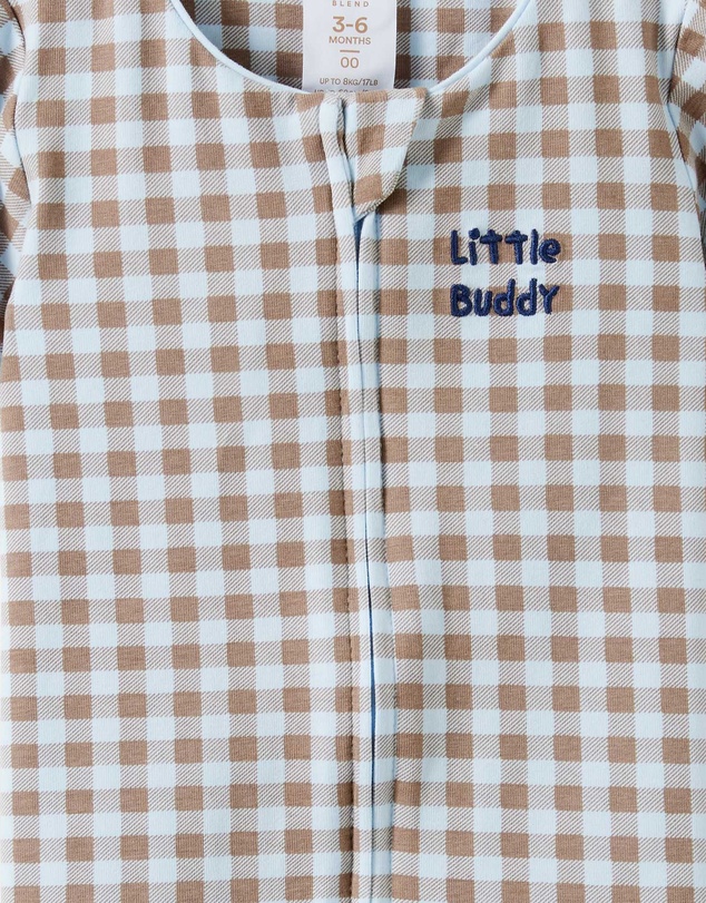 Cotton On Kids - Growie Short Sleeve Zip Romper
