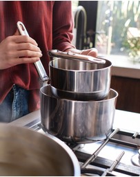 Joseph Joseph - Space Steel 6-piece Stainless-steel Cookware Set with Folding Handles