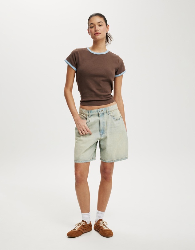 Cotton On - Relaxed Denim Short