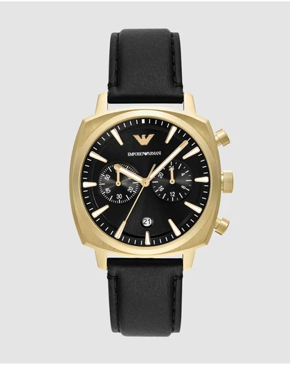 Emporio Armani - Black Chronograph Watch