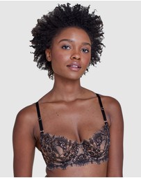 Skarlett Blue - Entice Wired Sheer Lace Balconette Bra
