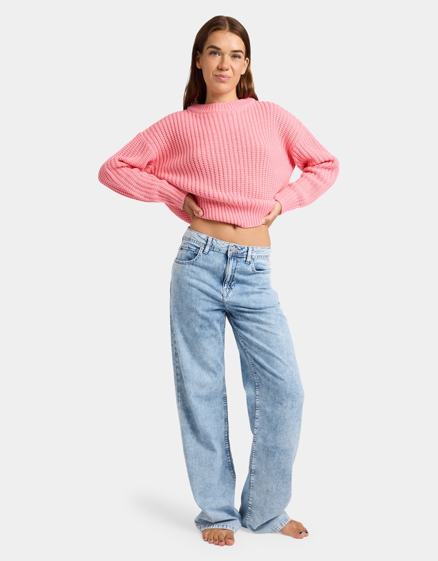 Roxy - Womens Dawn Patrol Mid Sunbleached Denim Jeans