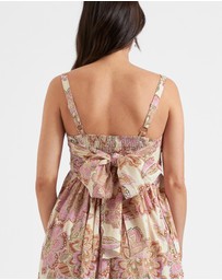 Ripe Maternity - Hope Tie Back Linen Dress