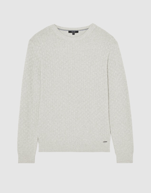 Politix - Elvin Geo Textured Crew Knit