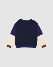 Bebe by Minihaha - Jake Block Knitted Jumper - Kids